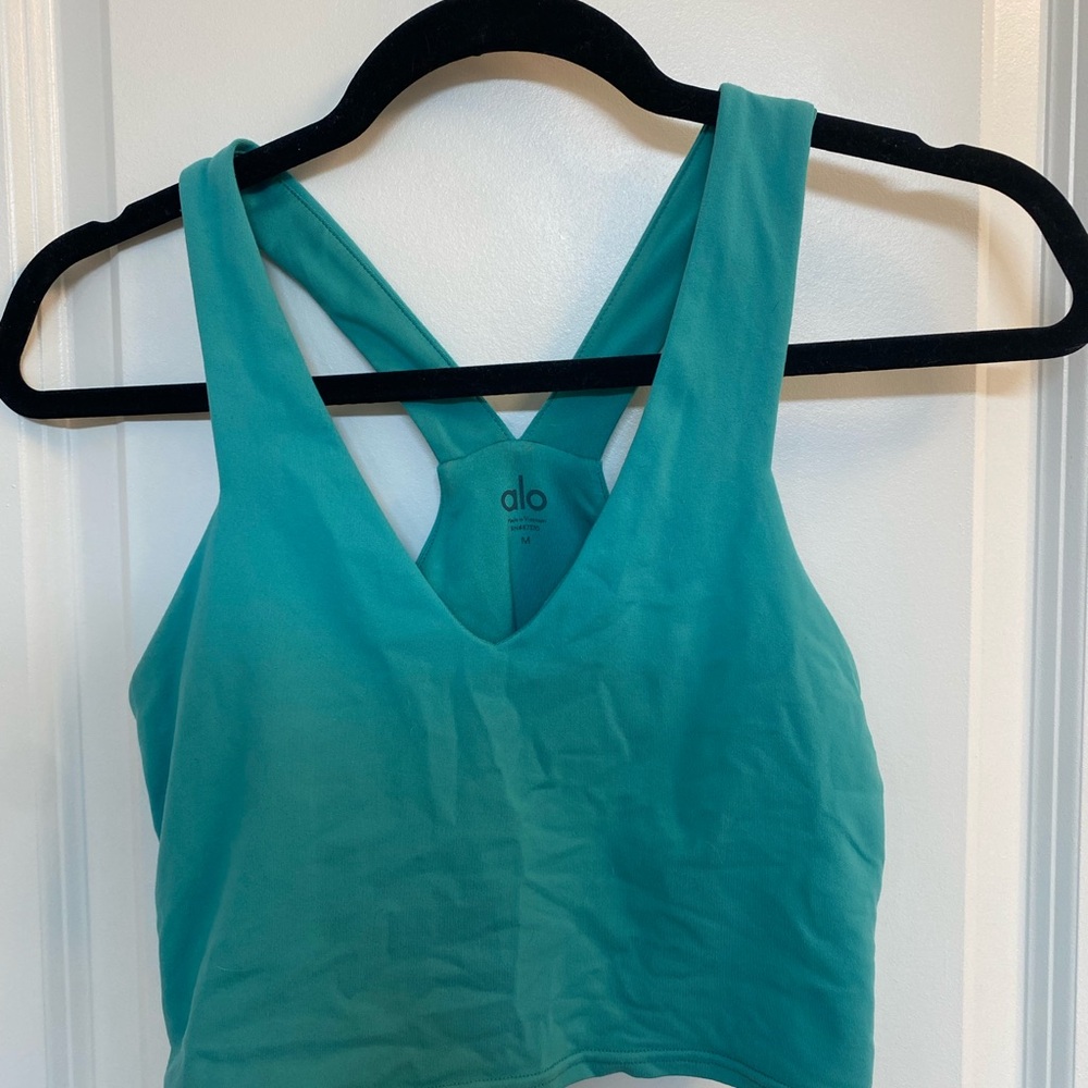 ALO Yoga Women's Teal Sports Bra